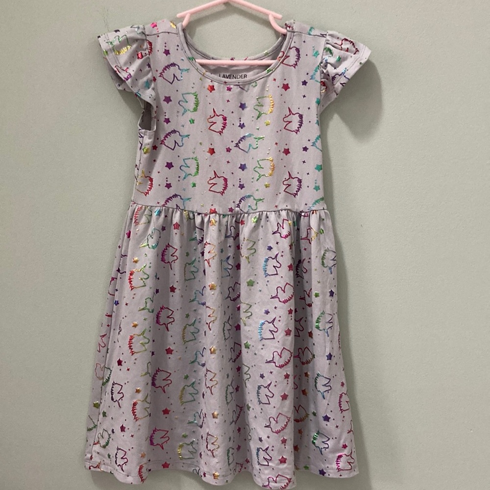 Lavender unicorn dress